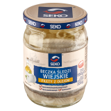 SEKO Beczka śledzi filety z olejem wiejskim 550 g