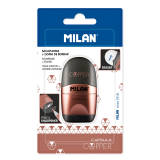 MILAN Temperówko-gumka kolor czarny 1 szt
