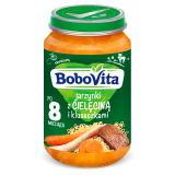 BOBOVITA Jarzynki z cielęciną i kluseczkami - po 8 miesiącu 190 g