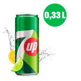 7UP Napój gazowany o smaku cytrynowo-limonkowym 330 ml
