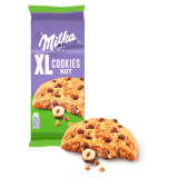 MILKA XL Cookies Ciastka z dużymi kawałkami czekolady i orzechów 184 g
