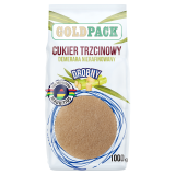 GOLD PACK Cukier trzcinowy Demerara nierafinowany drobny 1 kg