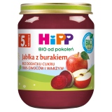 HIPP BIO od pokoleń Jabłka z burakiem - po 5 miesiącu 125 g