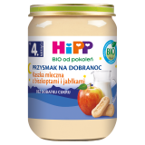 HIPP BIO od pokoleń Kaszka mleczna z biszkoptami i jabłkami - po 4 miesiącu 190 g