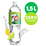 7UP ZERO CUKRU Napój gazowany o smaku cytrynowo-limonkowym bez cukru 1.5 l