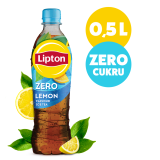 LIPTON ICE TEA ZERO Napój o smaku cytrynowym z ekstraktem z czarnej herbaty bez cukru 500 ml