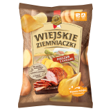WIEJSKIE ZIEMNIACZKI Chipsy ziemniaczane o smaku pieczeni z ziołami 130 g