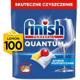 FINISH Quantum All in 1 Kapsułki do zmywarki Lemon 100 szt. 1 szt