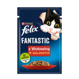 FELIX® Fantastic Karma dla kotów z wołowiną w galaretce 85 g
