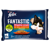 FELIX® Fantastic Karma dla kotów - Wiejskie smaki w galaretce 4x85g 340 g