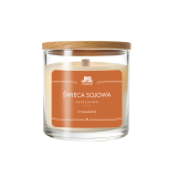 BIG NATURE Świeca sojowa o zapachu CYNAMON 215 g
