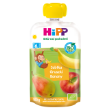 HIPP BIO od pokoleń Jabłka-Gruszki-Banany Mus owocowy BIO 100 g