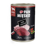 PAN MIĘSKO Mokry pokarm dla dorosłych psów z indykiem i jeleniem puszka 400 g