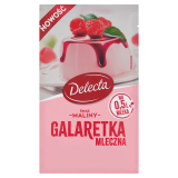 DELECTA Galaretka mleczna o smaku malin 60 g