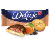 DELICJE SZAMPAŃSKIE Biszkopty z galaretką morelową 147 g