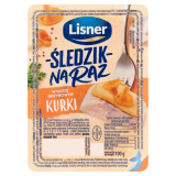 LISNER Śledzik na raz w sosie grzybowym z kurkami 100 g