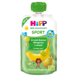 HIPP BIO od pokoleń Sport Gruszki-Banany-Winogrona z owsem Mus owocowy po 1. roku 120 g