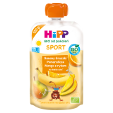 HIPP BIO od pokoleń Sport Banany-Gruszki-Pomarańcze-Mango z ryżem Mus owocowy 120 g