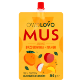 OWOLOVO Mus jabłko brzoskwinia mango 200 g