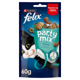 FELIX® Party MIX Przekąska dla kotów o smaku łososia, łososia morskiego i pstrąga 60 g