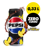 PEPSI-COLA ZERO CUKRU Napój gazowany typu cola o smaku cytrynowym bez cukru 330 ml