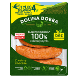 DOLINA DOBRA Śląska kiełbasa 100% z polskiej szynki 375 g
