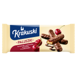 KRAKUSKI Paluszki z galaretką wiśniową w czekoladzie 144 g