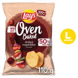 LAY'S Oven Baked Pieczone formowane chipsy ziemniaczane o smaku grillowanych warzyw 110 g