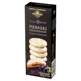 KOPERNIK Z serca fabryki Pierniki nadziewane w białej czekoladzie smak czarnej porzeczki 150 g