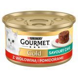 GOURMET Gold Karma dla kotów z wołowiną i pomidorami 85 g