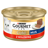 GOURMET Gold Pokarm dla kotów - mus z wołowiną (puszka) 85 g