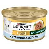 GOURMET Gold Karma dla kotów z rybą oceaniczną 85 g