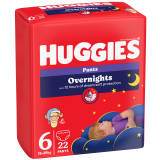 HUGGIES Overnights Pieluchomajtki na noc rozmiar 6 (15-25kg) 22szt. 1 szt