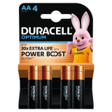 DURACELL Baterie alkaliczne Optimum AA 4 szt. 1 szt