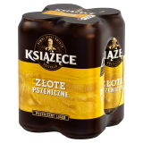 KSIĄŻĘCE Złote Pszeniczne Piwo 4x500 (puszka) 2 l
