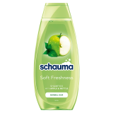 SCHWARZKOPF SCHAUMA Clean&Fresh Szampon do Włosów Normalnych z Zielonym Jabłuszkiem i Pokrzywą 400 ml