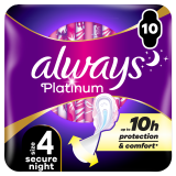ALWAYS PLATINUM Podpaski Secure Night 10 szt. 1 szt