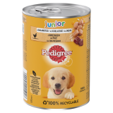 PEDIGREE Junior Pokarm dla Psów z Kurczakiem w Galaretce - Puszka 400 g