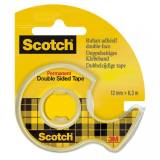 SCOTCH Taśma biurowa dwustronna z dyspenserem 12mm 63m 20 g