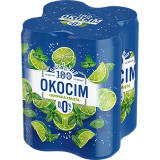 OKOCIM LIMONKA z MIĘTĄ Piwo bezalkoholowe 4x500ml (puszka) 2 l