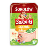 SOKOŁÓW SOKOLIKI Szynka drobiowa - plastry 100 g