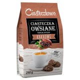 CIASTECZKOWO Ciasteczka Listeczki Owsiane Kakaowe 250 g