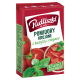 PUDLISZKI Pomidory krojone z bazylią i oregano 390 g