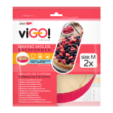 viGO! Foremki do pieczenia papierowe 2szt okrągłe 1 szt