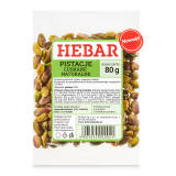 HEBAR Pistacje łuskane naturalne 80 g