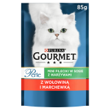 GOURMET Perle Pokarm dla kotów - wołowina, marchewka 85 g