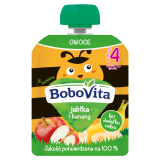 BOBOVITA Mus jabłka i banany po 4 miesiącu (tubka) 80 g