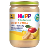 HIPP BIO od pokoleń Jabłka i banany z biszkoptami po 4 miesiącu 190 g