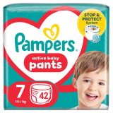 PAMPERS Active Baby Pieluchomajtki Rozmiar 7 (15kg+) 42 szt. 1 szt