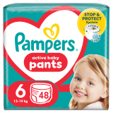 PAMPERS Active Baby Pieluchomajtki Rozmiar 6 (13-19kg) 48 szt. 1 szt
